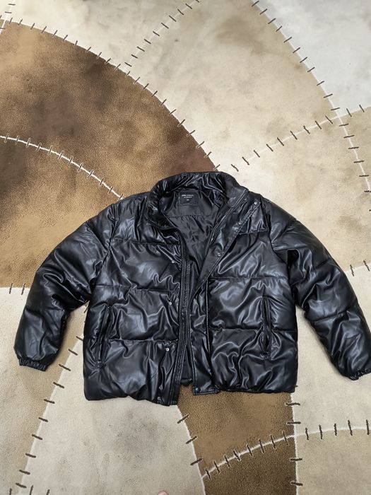 Пуховик экокожа 3XL