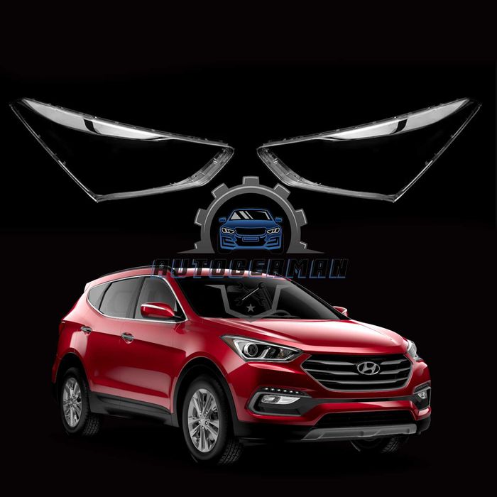 Капаци фарове Hyundai Santafe (17-19) стъкло фар крушки Хюндай Сантафе xenon