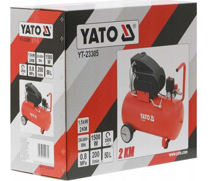 Compresor profesional YATO 50L 2CP 8 BAR - NOU IN CUTIE CU GARANTIE