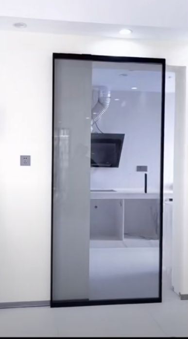 Скрытые двери с раздвижным механизмом