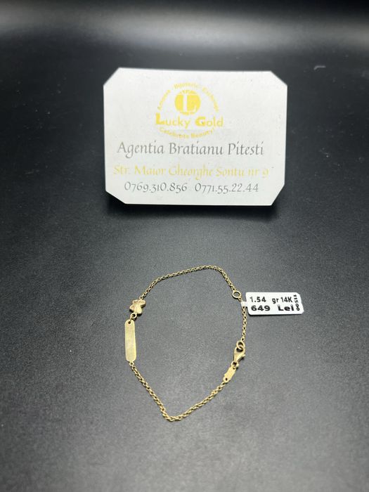 Bratara aur 14k 1,54 gr lungime 14cm cod 14392