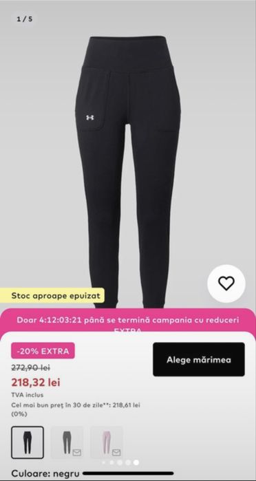 Trening UnderArmour (si de gravide)