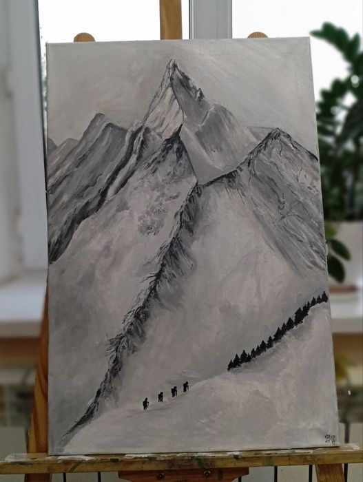 Картина "Путь к вершине" акрил