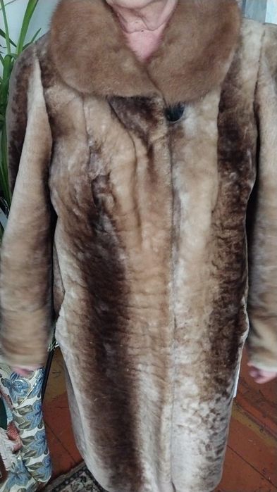 Песцовая женская  шапка обманка