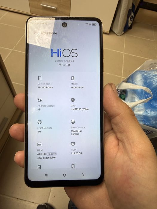 Tecno Pop 8 4+2/128gb