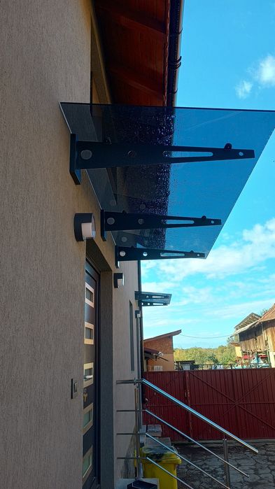 Balustradă din sticlă securizată fără stilpi