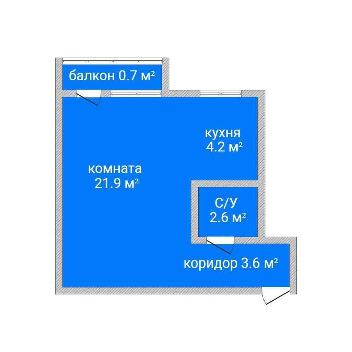 Продажа 1-комнатной квартиры