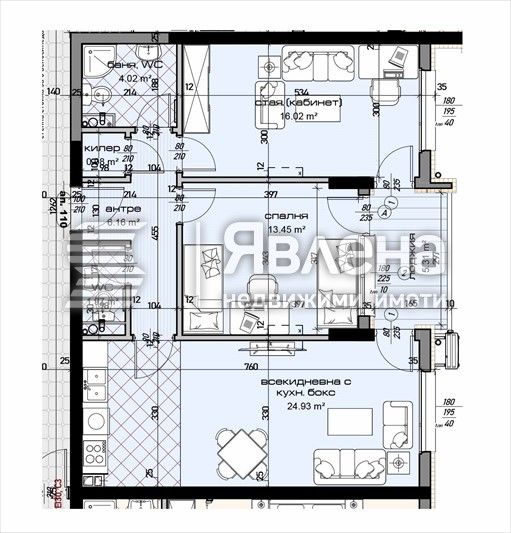 Продава се Тристаен апартамент в Варна, Младост 1 - 102 кв.м за 1500 €/кв.м - Снимка #1