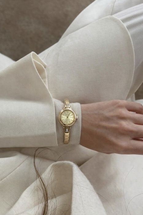 Vintage Citron. by Swarovski elements, дамски часовник. Позлатен