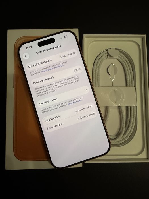 Iphone 17 Pro , Cosmic Orange , 1TB , ca nou !