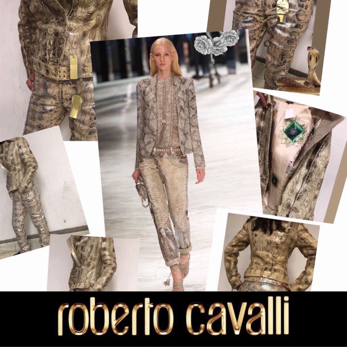 Roberto Cavalli Real Python jacket ОРИГИНАЛНО питон6800euro