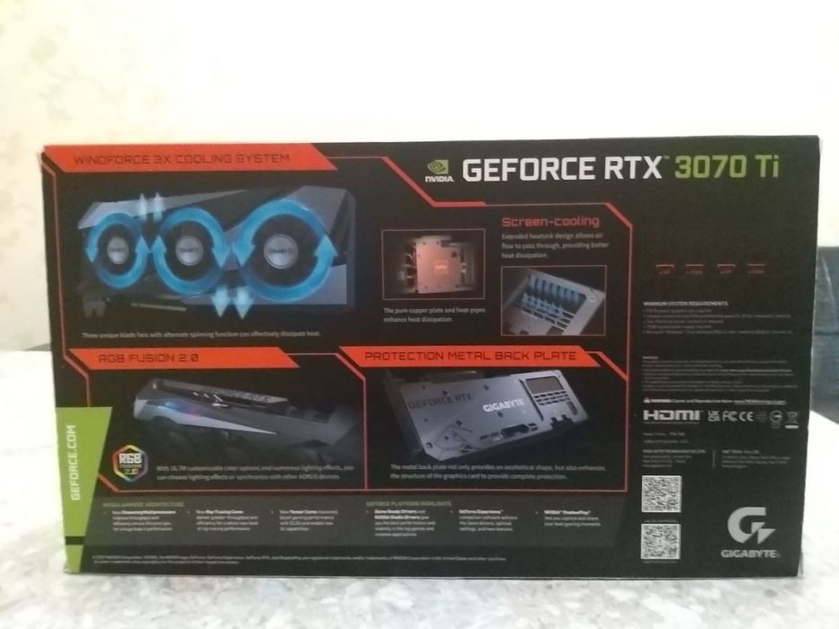 Видеокарта ртх3070ti
