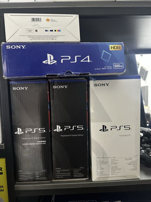 Sony PlayStation Slim Digitial 825, Новый с Играми, Доставка в бонус