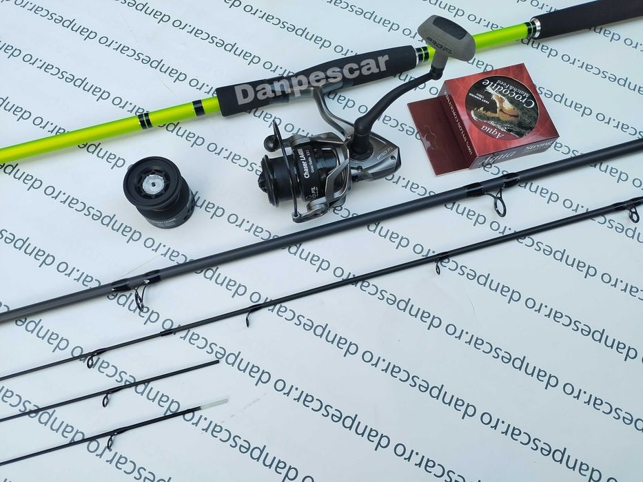 SET Feeder BOLENTINO PRO 3,60m 180gr+Mulineta PROFL CHASER LA4000+FIR