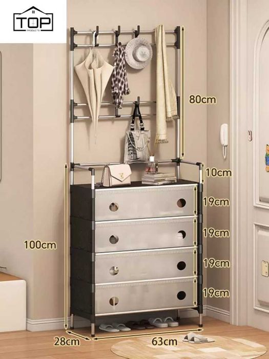 Ko'p funktsiyali ilgich va poyabzal uchun tokcha