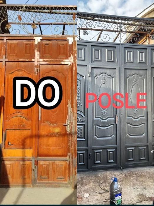 Darvoza Akfa Alikapon kraska bo’yash Акфа Аликапон Дарвоза кираска