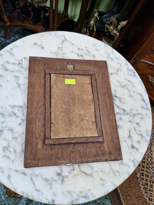 Страхотно антикварно колекционерско огледало ръчно изрисувано