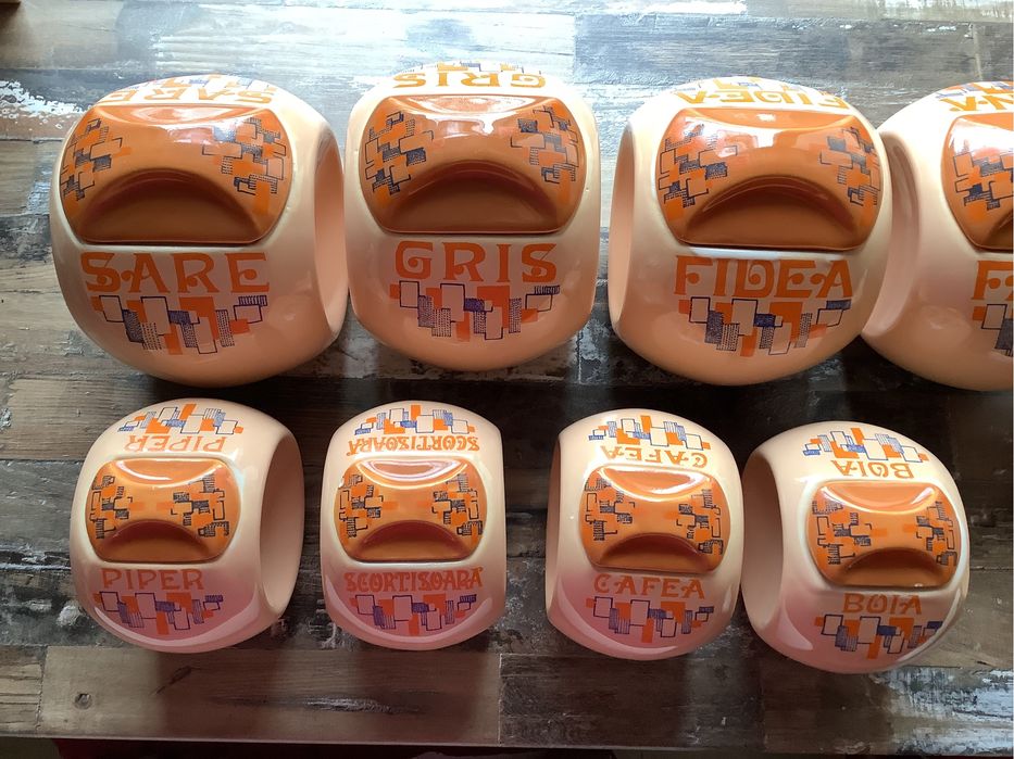 Set condimente Sighisoara 12 buc portelan