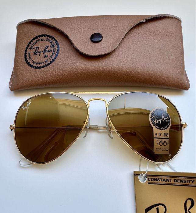 Ray Ban B&L USA Aviator G15 лещи сиви/зелени;нови с калъф