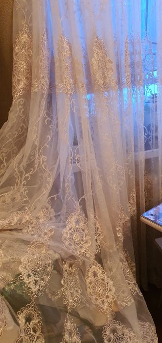 Тюль цвет шампань 5м,турция