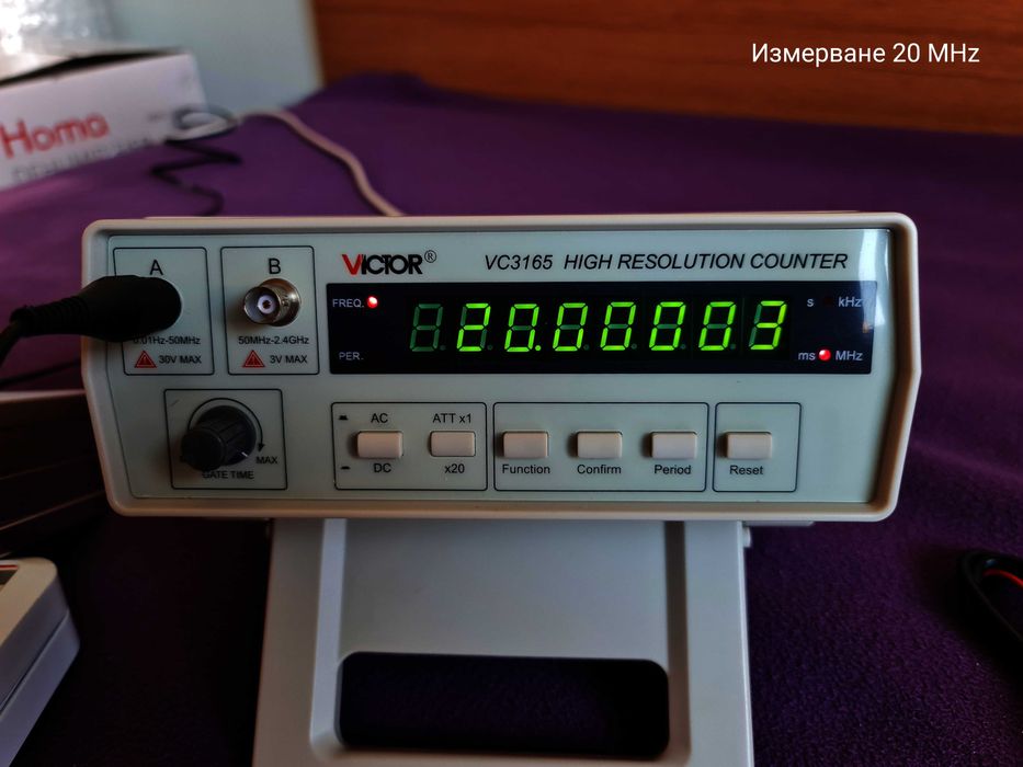 Прецизен Честотомер Victor VC-3165 0.01 Hz - 2.4 GHz