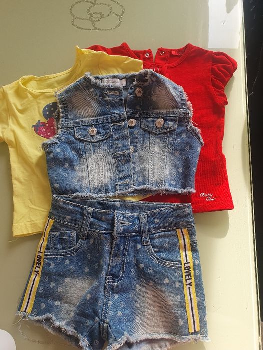 Детски дънков екип с две тениски