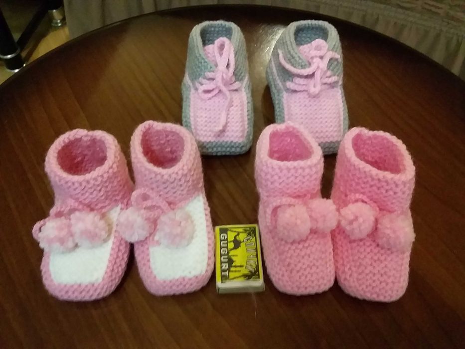 Пинетки детские вязаные