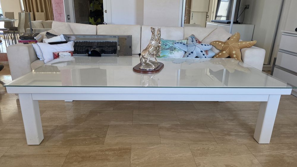 Masa din lemn masiv pt living 200x100x50