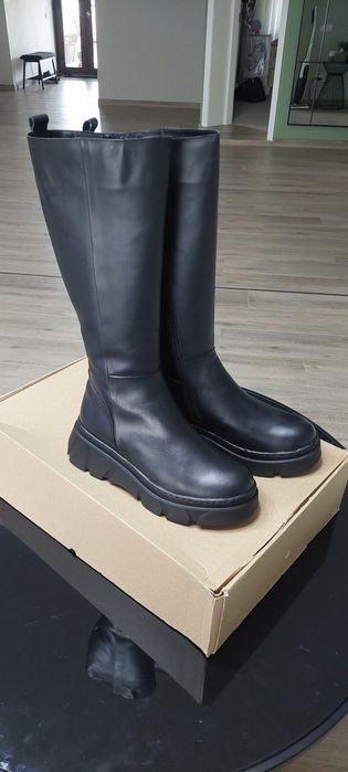 Cizme înalte piele import Italia