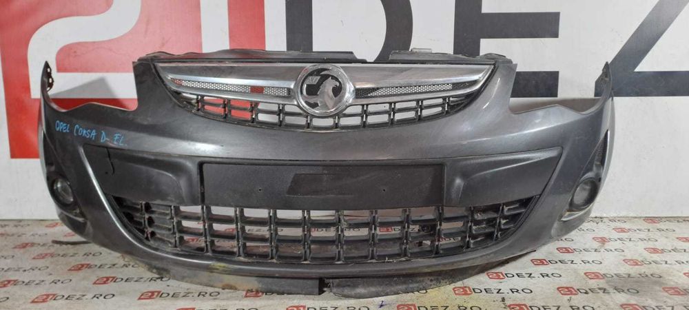 Bara fata completa cu proiectoare Opel Corsa D Facelift - gri antracit