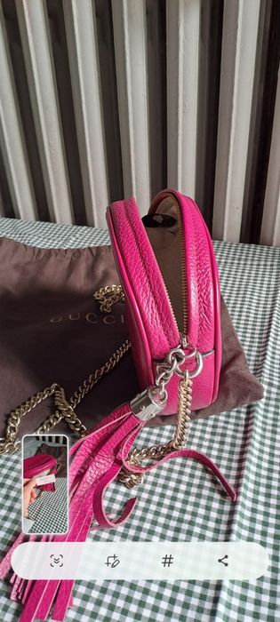 Geantă Gucci originală roz – Piele naturală, stare impecabilă