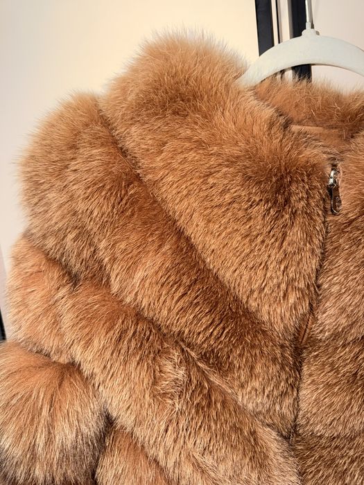 Палто естествен косъм лисица