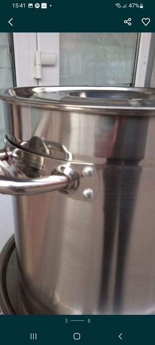 Oală inox alimentar cu capac 20 L Ofertă/139Lei