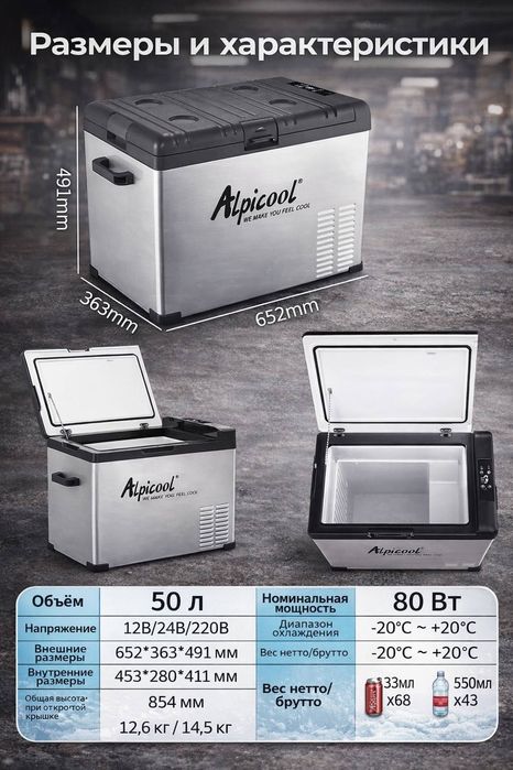 Автомобильный холодильник С-50