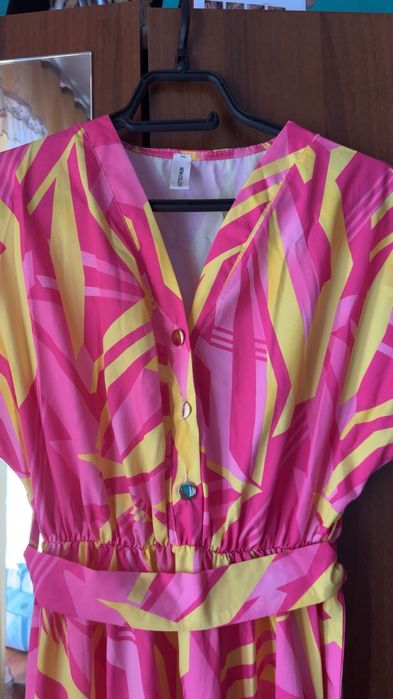 Уникална лятна рокля в розово