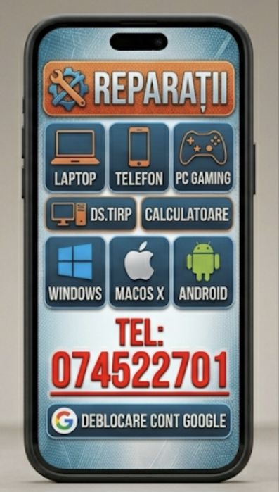 REPARAM LAPTOP-URI Calculatoare, Telefoane,