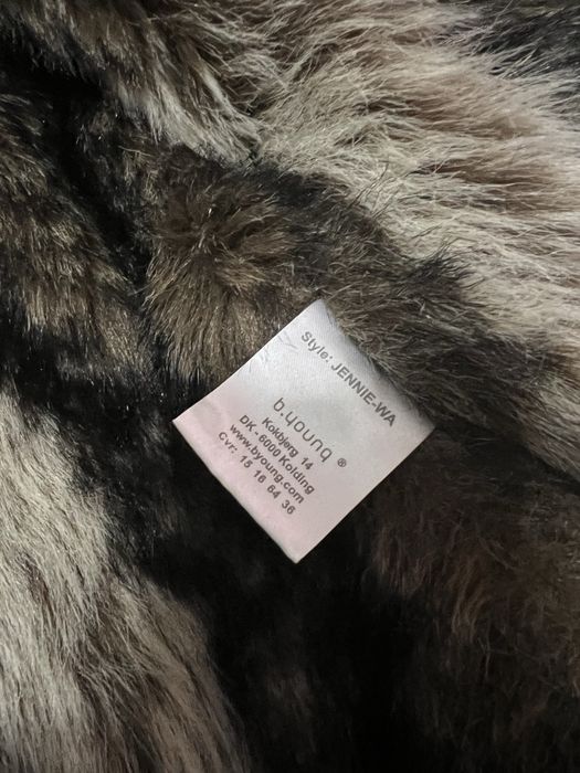 Vesta dama denim cu blana