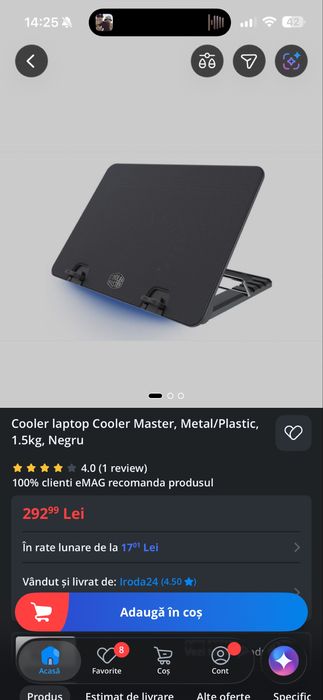 Cooler laptop cooler master