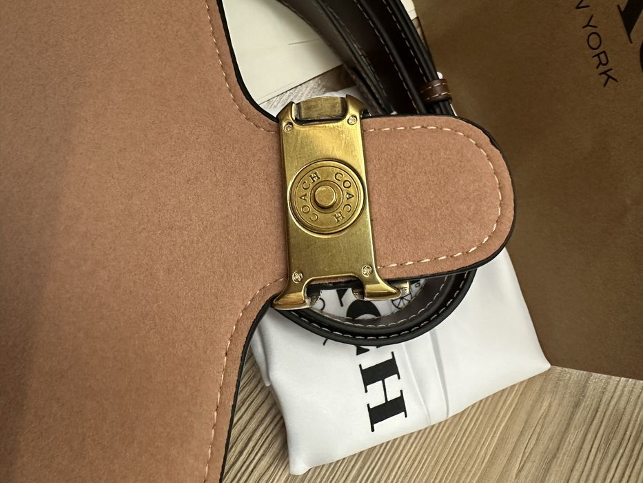 Дамска чанта Coach Tabby 26 в кафяв цвят