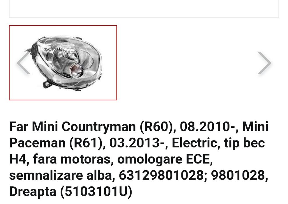 Far dreapta Mini R60. R61