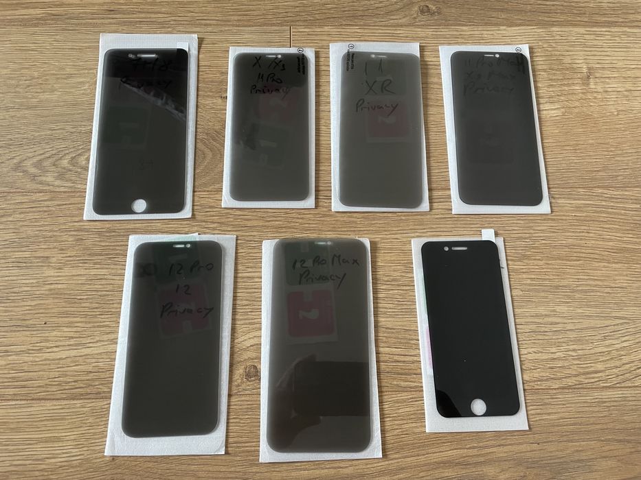 Vand folie sticla iphone privacy  8,xs max,xr,11 pro max,12,13,14,15