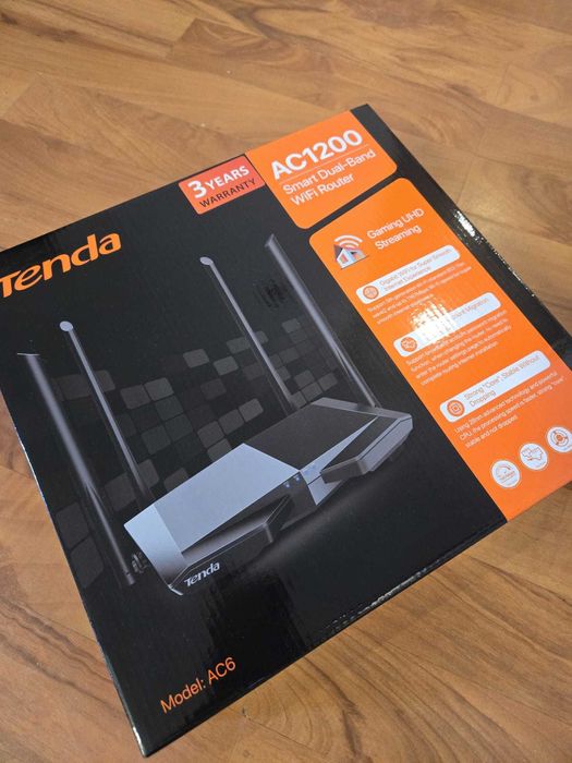 ZTE рутер, 40м оптичен кабел и Тенда рутер