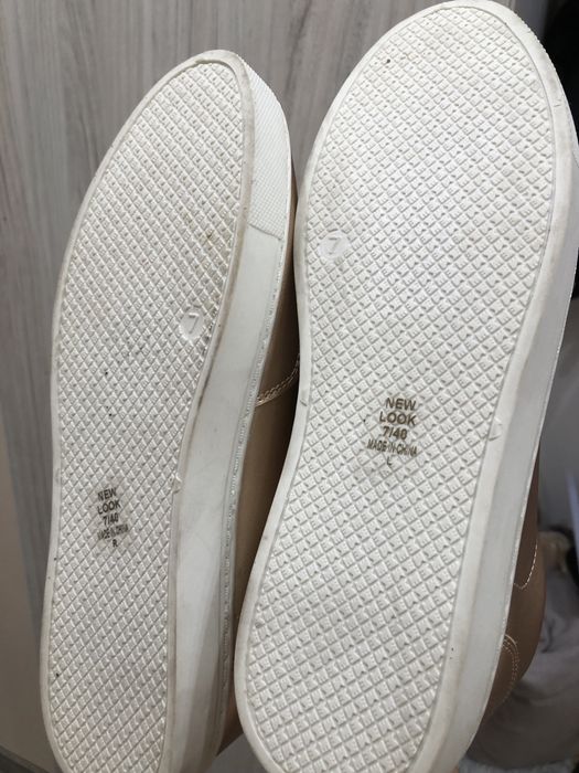 New look златни маратонки обувки 39н. И бели кецове с камъни 40.5 номе