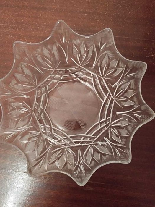 Ваза для цветов, салатница. Хрусталь СССР