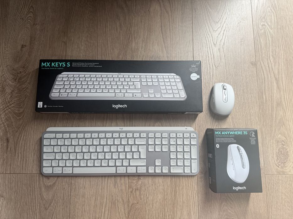 Mouse si tastatura Logitech MX Keys S + MX Anywhere 3S