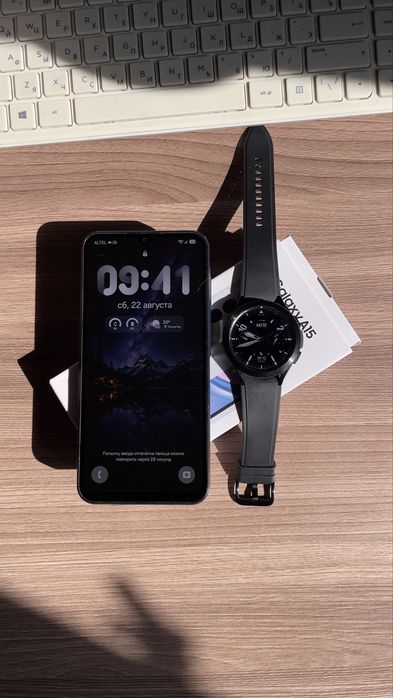 Samsung galaxy A15 и watch4