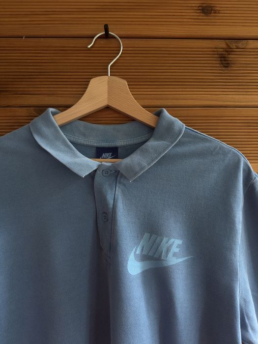 тениска Nike Garment Dyed Cotton Solid Polo Shirt Blue Men's