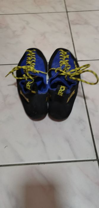 La Sportiva - Pantofi de alpinism , Piele intoarsa, albastru