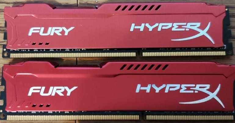 HyperX Fury DDR3 16GB 1600MHz DIMM PC3-12800 Modul RAM kit 2x8GB