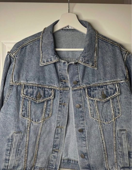 Geacă din Denim cu pietre